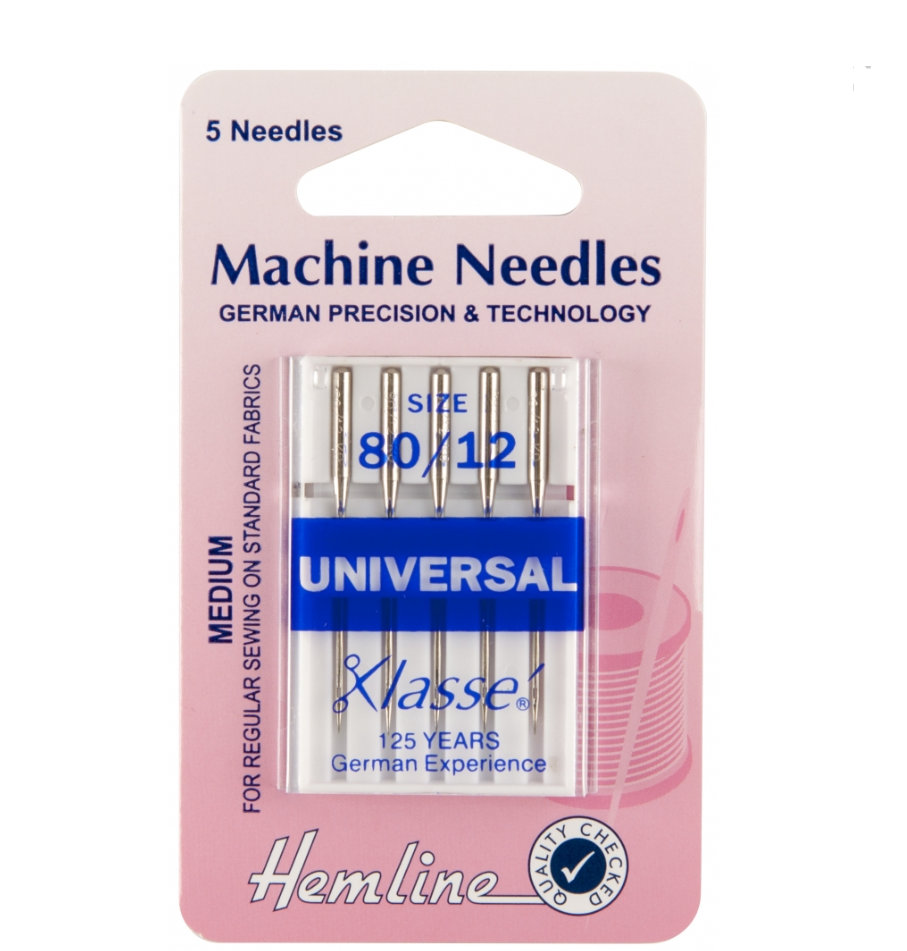Hemline Universal Machine Needles: Medium 80/12