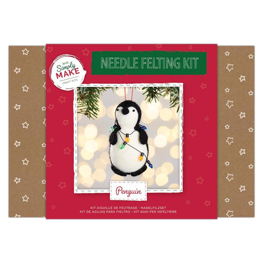 Needle Felting Kit - Penguin