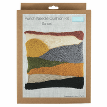 Load image into Gallery viewer, Punch Needle Cushion Kit - Sunset