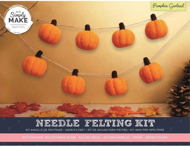 Needle Felting Kit – Pumpkin Garland