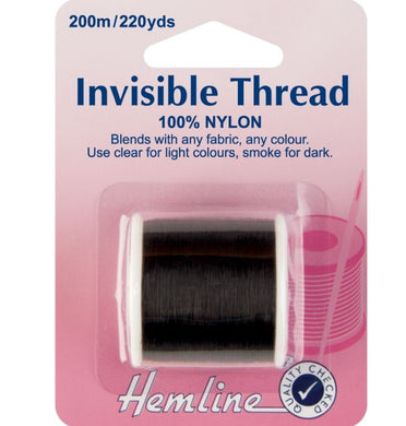 Hemline Invisible Thread: Smoke - 200m