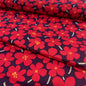 Sew Cool Bold Flower Red Cotton - 1.5m Wide