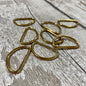 38mm D Rings - Gold