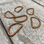 38mm D Rings - Copper