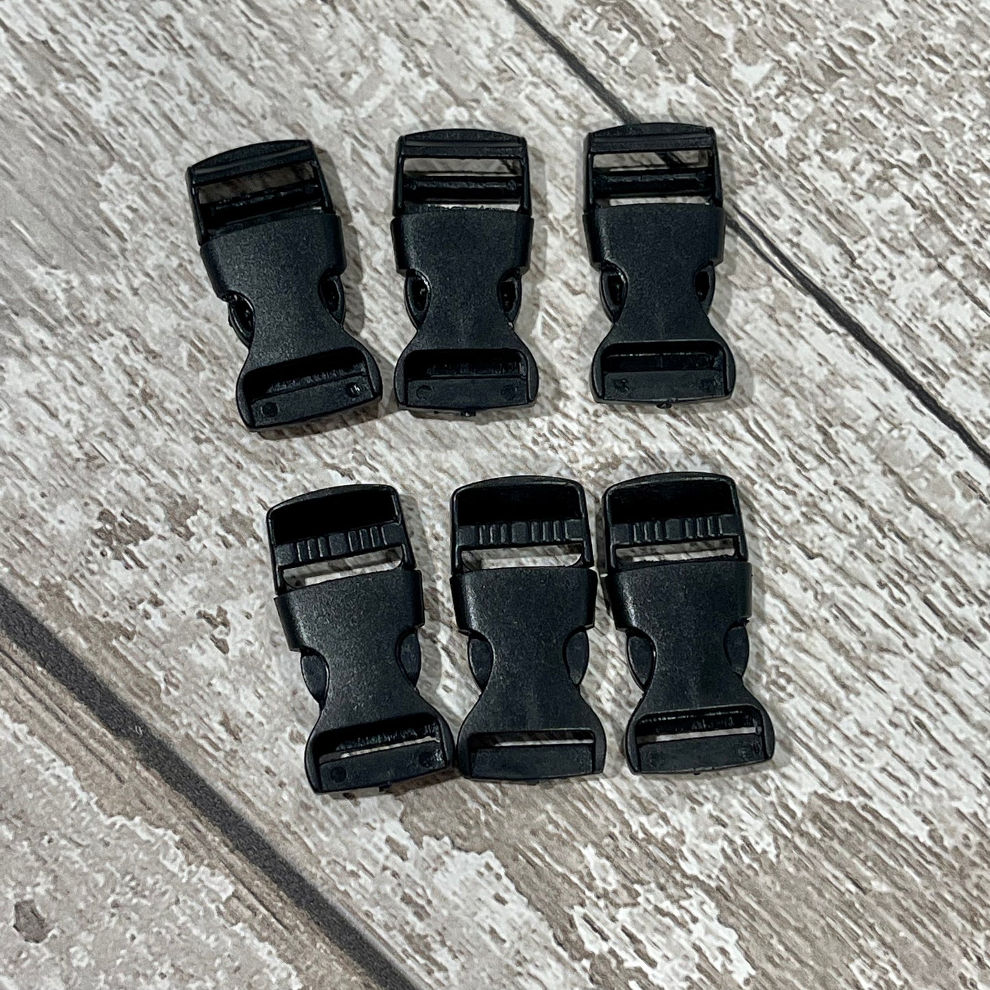 15mm Black Bum Bag Clips