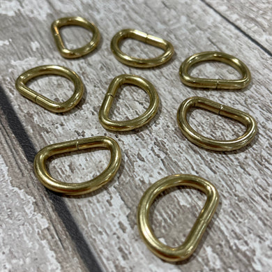 19mm D Rings - Yellow Gold