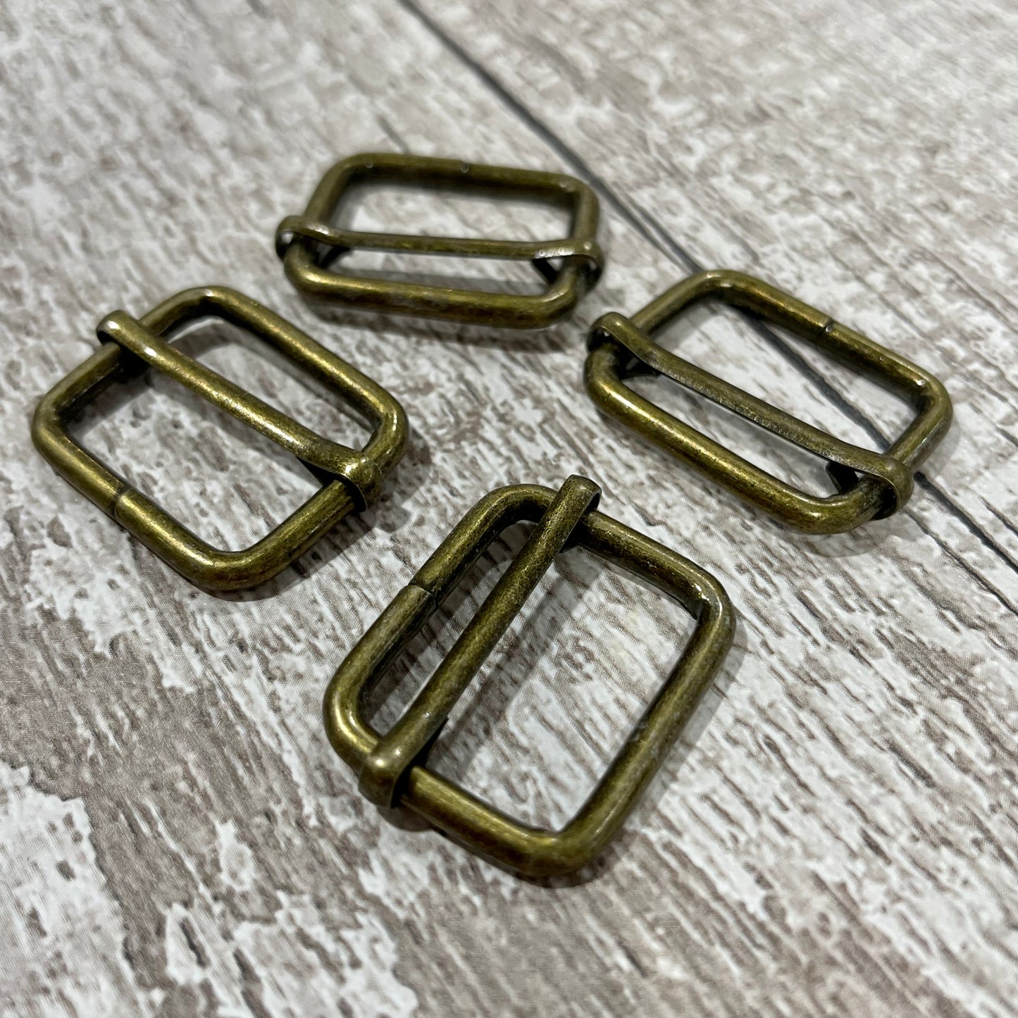 25mm Bag Slider - With Bar Antique Gold