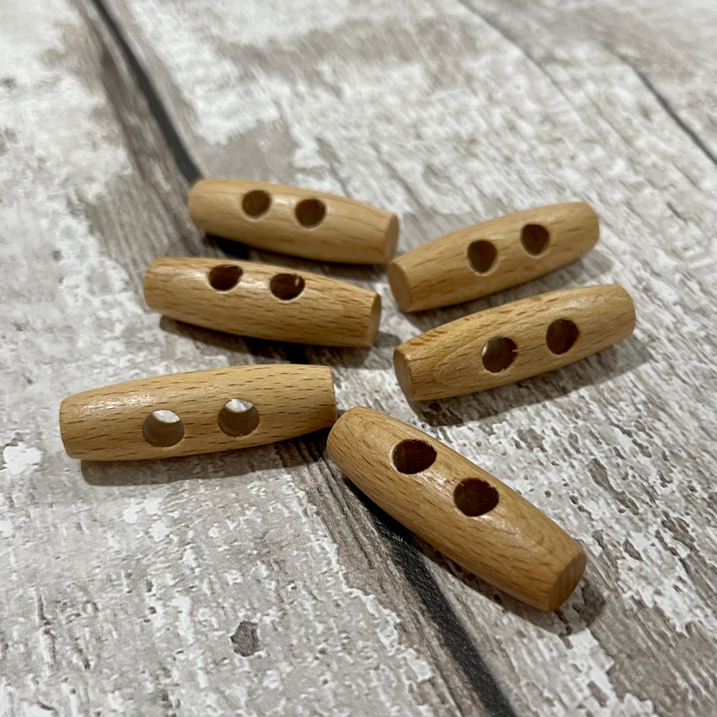 Wooden 2 Hole Toggle 40mm