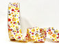 30mm Orange & Yellow Floral Bias Binding