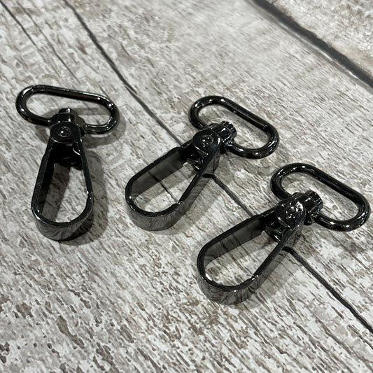 25mm Black Swivel Clips