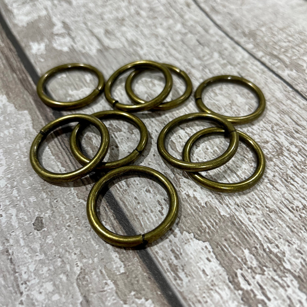 25mm Ring - Antique Gold