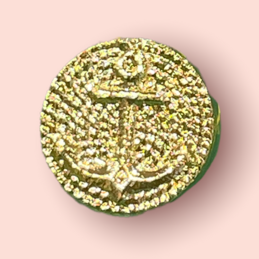 12mm Gold Anchor Shank Button