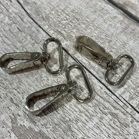 25mm Silver Swivel Clips