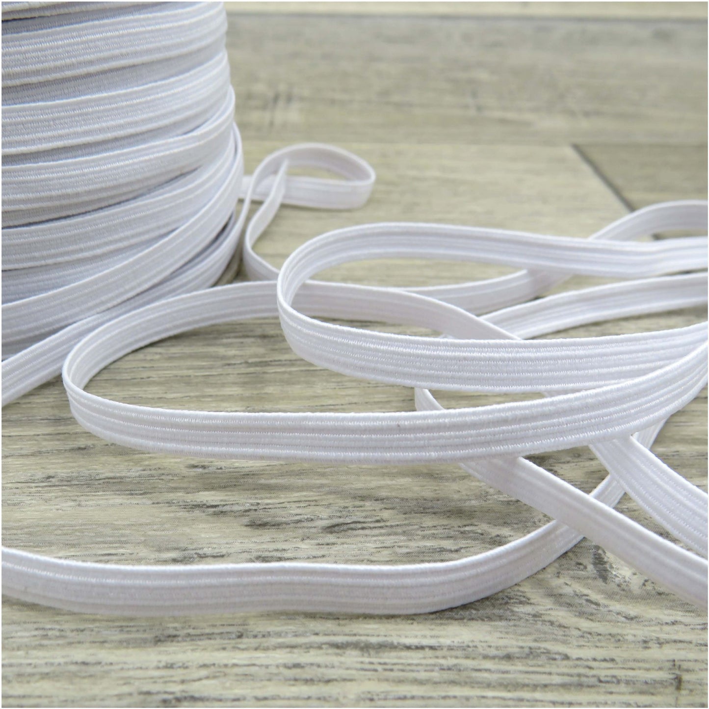 Bertie's Bows 6mm Elastic - White