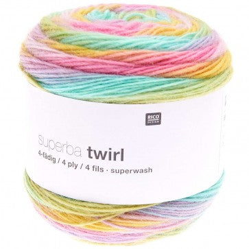 Rico Superba Twirl 4 Ply Sock Yarn