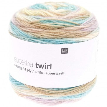 Rico Superba Twirl 4 Ply Sock Yarn